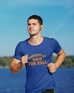 Load image into Gallery viewer, Blue/Orange Yon Hall T-Shirt
