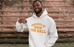 Load image into Gallery viewer, White/Orange Yon Hall Hoodie
