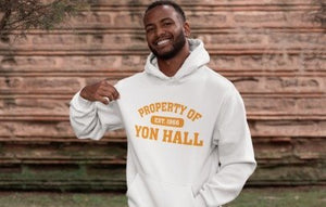 White/Orange Yon Hall Hoodie