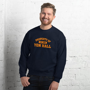 Navy Blue/Orange Yon Hall Crew Neck Sweatshirt