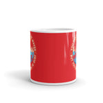 Load image into Gallery viewer, You Can&#39;t Stop the Waves But You Can Learn To Surf Coffee Mug - Red
