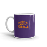 Load image into Gallery viewer, Blue With Orange Yon Hall Coffee Mug
