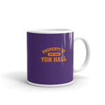 Load image into Gallery viewer, Blue With Orange Yon Hall Coffee Mug
