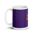 Load image into Gallery viewer, Blue With Orange Yon Hall Coffee Mug
