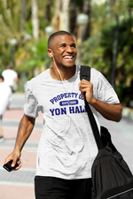 Load image into Gallery viewer, White/Blue Yon Hall T-Shirt
